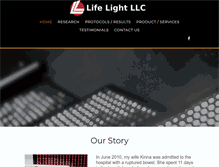 Tablet Screenshot of lifelightllc.com